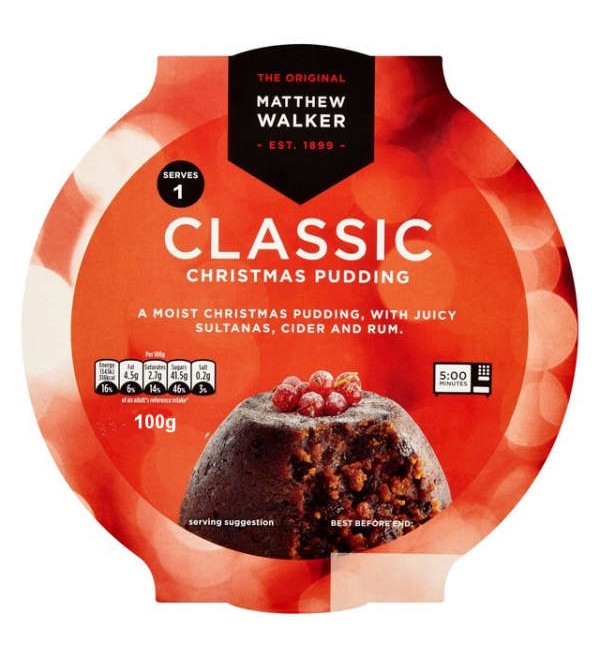 Matthew Walkers Classic Christmas Pudding 100g