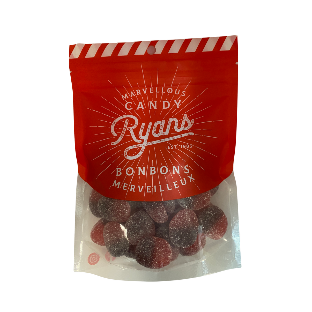 Sour Cherry Slices 240g Intense Tangy Flavour Ryans Candies 2639