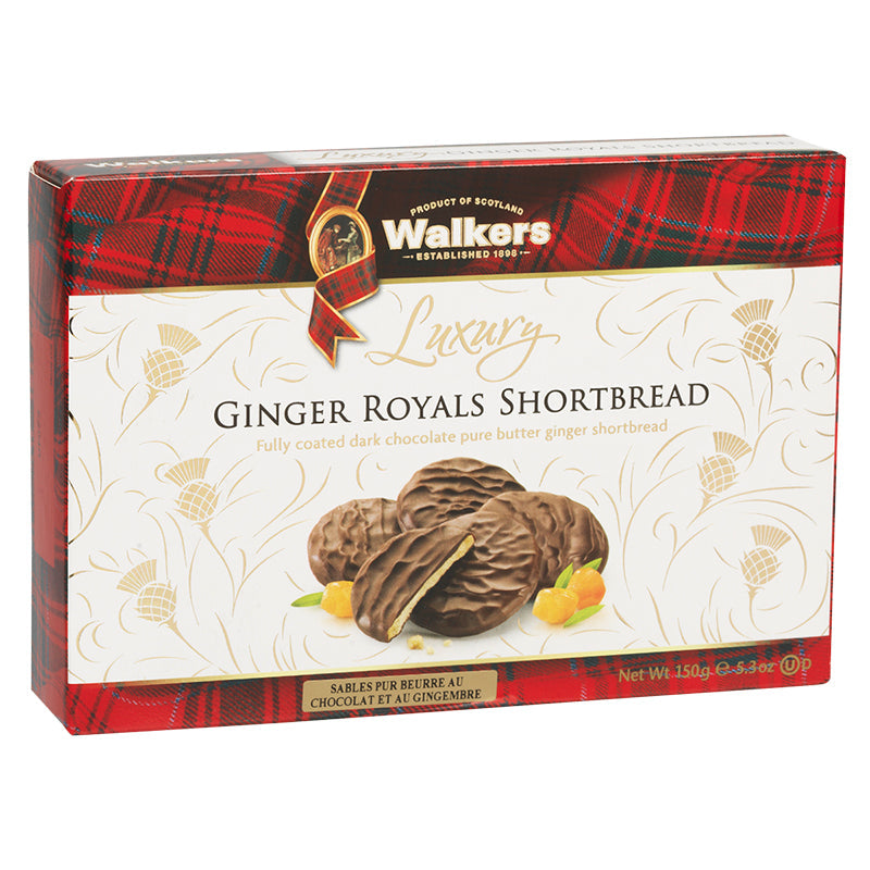 Walkers Luxury Ginger Royals 150g