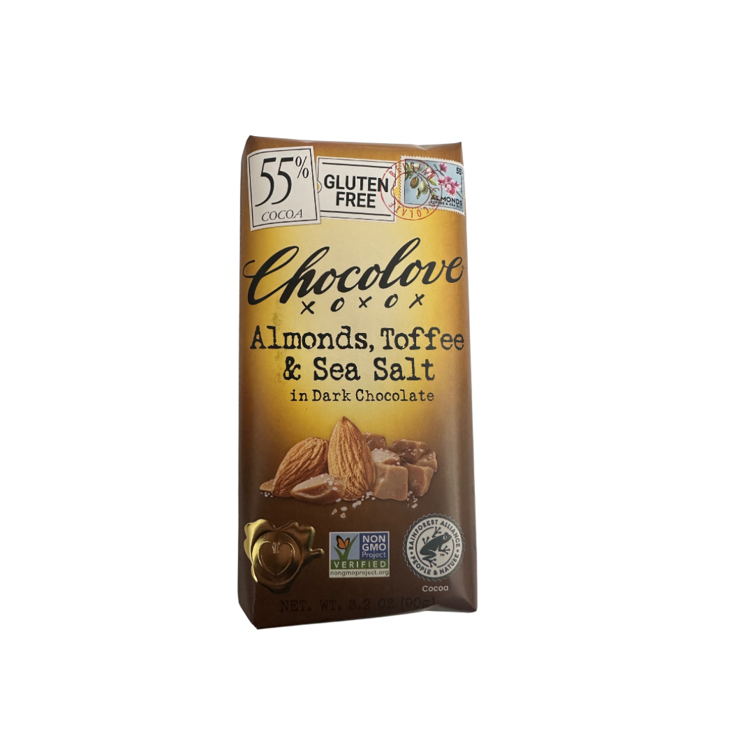 Chocolove GF Almond, Toffee & Sea Salt 90g